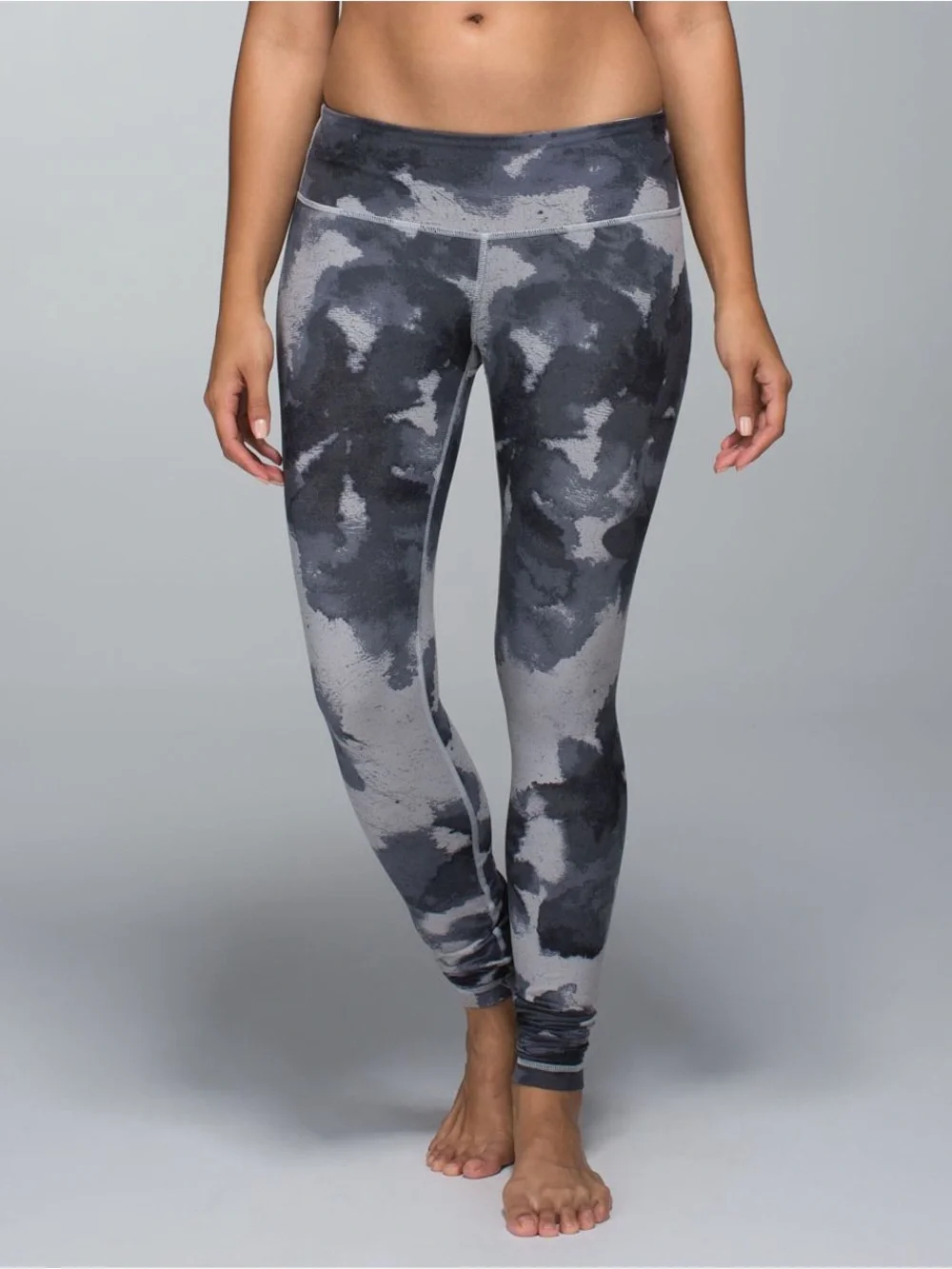 lululemon athletica Tie-Dye High-Rise Leggings - Black & Gray